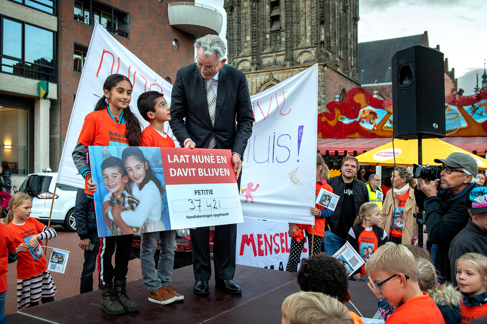 Nune en Davit manifestatie 23 sep 2021 BM Schuiling